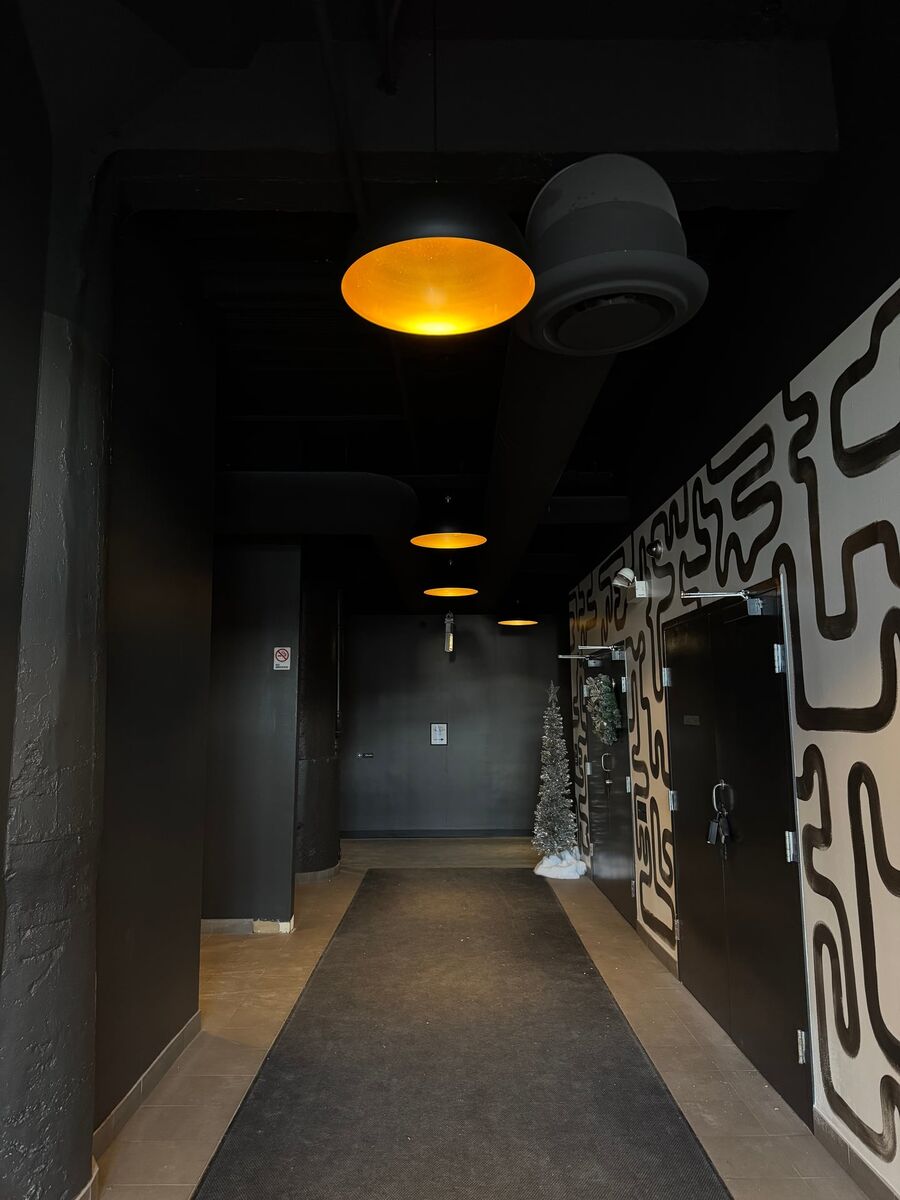 Commercial space with modern accent lighting