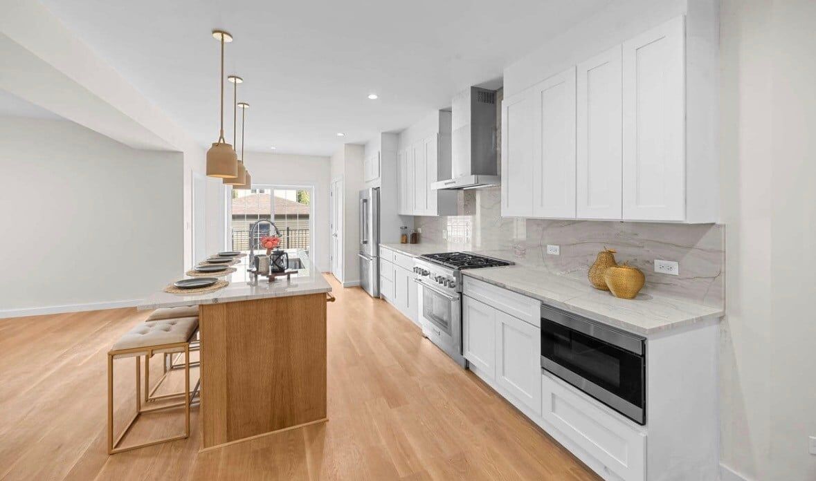 Open-concept kitchen remodel with full electrical work
