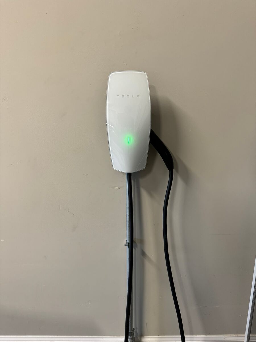Level 2 Tesla EV charger installed by Peak Property Electric
